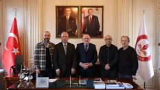İnşaat Mühendisleri Odası Samsun Şube Başkanı Hüseyin Talak’tan Rektör Aydın’a Ziyaret